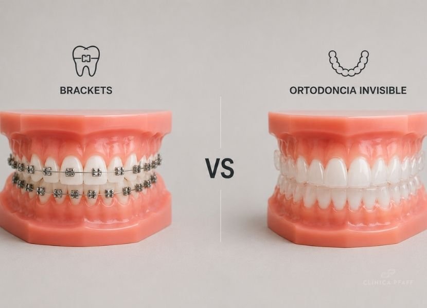 Ortodoncia invisible o brackets: diferencias y ventajas